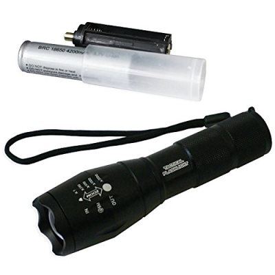survival hax tactical flashlight and battery 400x400